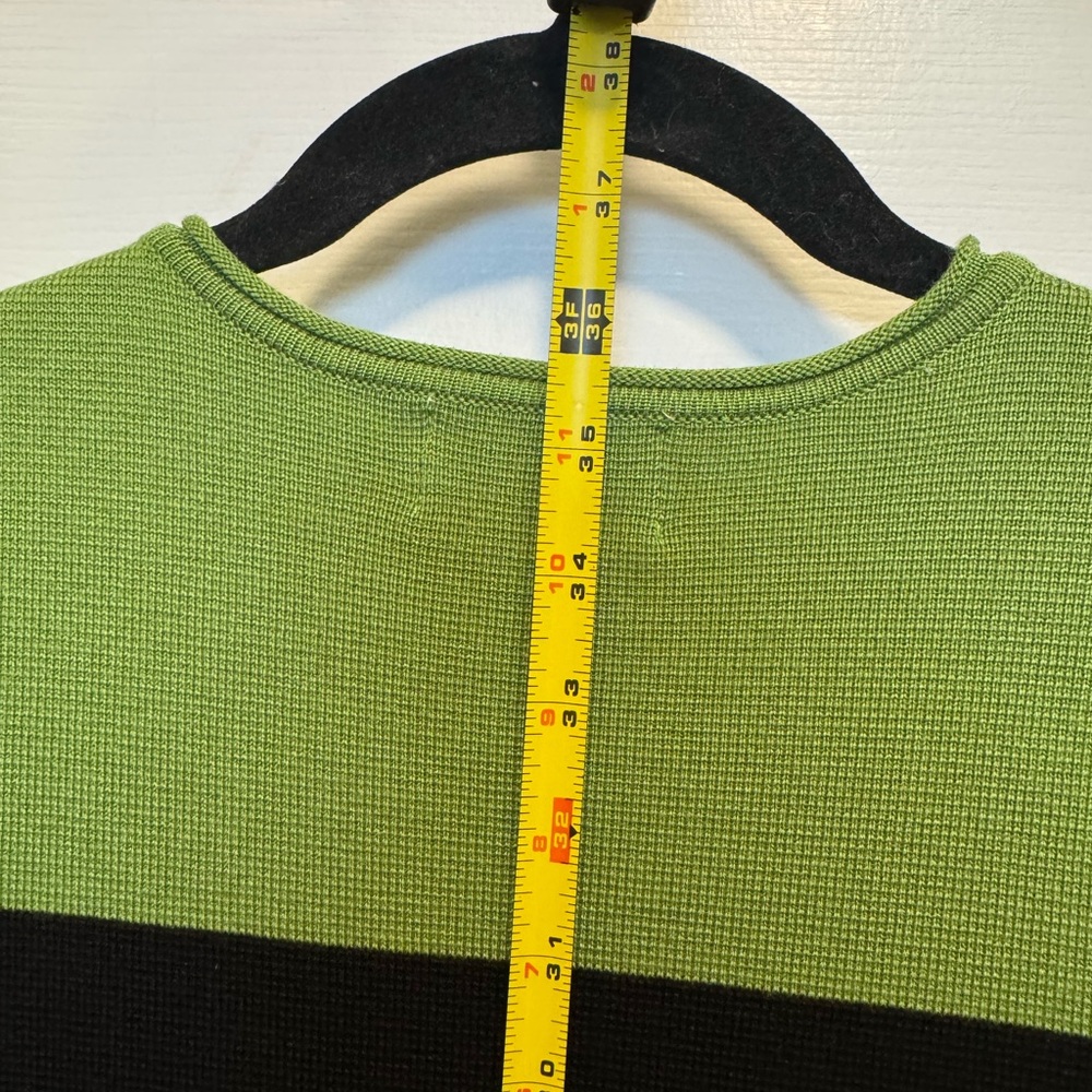 Eliza J Green and Black Striped Sweater - Picture 7 of 8